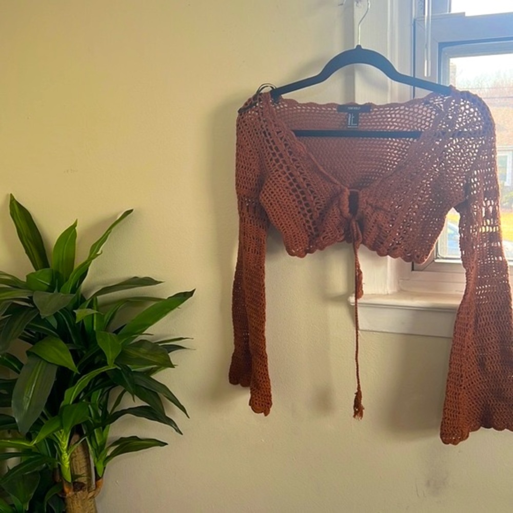 Forever 21 Crop Knit Beach Cover Up!